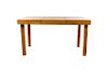 * A George Nelson Teak Extension Table, for Herman Miller, Height 29 1/4 x width 54 x depth 35 1/2 inches (closed).