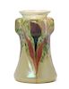 An Austrian Iridescent Glass Vase, attributed to Loetz, Height 7 3/4 inches.