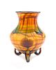 An American Iridescent Glass Vase, Imperial Glass Company, Height 8 inches.