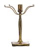 A Pairpoint Brass Boudoir Lamp Base, Height 11 inches.