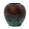 A WMF Mixed Metal Ikora Vase, Height 5 3/4 inches.
