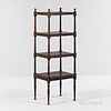 Grain-painted Ash and Pine Etagere