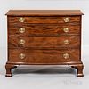 Federal Mahogany Bowfront Chest of Drawers
