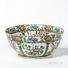 Famille Rose Export Porcelain Punch Bowl