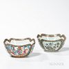 Pair of Famille Rose Export Porcelain Serving Bowls