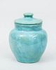 Pisgah Forest Pottery Turquoise-Glazed Pottery Jar and Cover