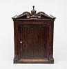 Dutch Neoclassical Carved Mahogany Table Cabinet with Tambour Door