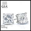 4.04 carat diamond pair Cushion cut Diamond GIA Graded 1) 2.03 ct, Color F, VVS2 2) 2.01 ct, Color F, VS1. Appraised Value: $159,000 