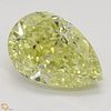 4.30 ct, Natural Fancy Yellow Even Color, VVS1, Pear cut Diamond (GIA Graded), Appraised Value: $210,600 