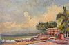 MAURICE MAZEILIE FRENCH IMPRESSIONIST OIL - EXCOTIC MEXICO LANDSCAPE