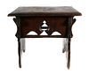Antique Wood Stool Bench 