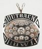 10K White Gold Outback Bowl Necklace Pendant