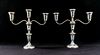 Pair of Empire Weighted Sterling Candlesticks