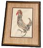 Signed M. Mc MAHON Mixed Media Rooster