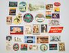 Group of Approximately Sixty-Eight Luggage Stickers and Miscellaneous Cards