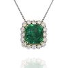 AGL Emerald, Diamond and 18K Necklace
