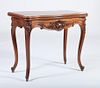 Louis XV Style Carved Walnut Games Table