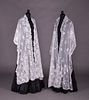 ONE TAMBOUR & ONE TAPE LACE SHAWL, LATE 19TH C