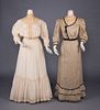 TWO SILK DAY DRESSES, c. 1906