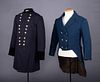ONE US ARMY & ONE MILITARY ACADEMY COATS, AMERICA, 1840s & 1870-1880s