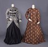 ONE EXTENDED BODICE & ONE WRAPPER, c. 1875 & 1860s