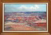 Pawel (Paul August) Kontny (1923-2002, Polish), "Grand Canyon," 20th c., oil on panel, signed lower right, titled and signed en verso, presented in an
