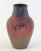 Large Rookwood Baluster Vase, 1928, Shape #270, matte glaze floral decorated by Elizabeth N. Lincoln, signed in initials and Rookwood logo and date st