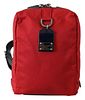 RED SOFT NYLON LEATHER STRAP MINI BACKPACK