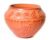 Acoma Pottery Sgraffito Olla Bowl, Delores  Aragon