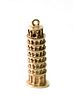 10k YG Leaning Tower of Pisa Pendant or Charm