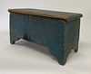 Miniature Blanket Chest in Blue Paint