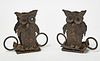 Pair of Owl Candleholders