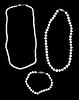 Lot of Pearl Necklaces and Bracelet