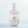 Round Basket with Pink 1001557 - Lladro Porcelain Decor