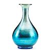 TIFFANY STUDIOS Blue Favrile glass vase