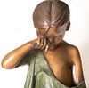 Bronze of Girl Crying, Spanish school of the first half of the 20th century