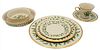 129 Piece Lenox Porcelain Dinnerware Set, Holiday pattern, having gold rims, to include 22 dinner plates, 14 salad plates, 13 bread plates, 8 cereal b