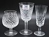 39 Piece Waterford Crystal Set, Alana pattern, to include 12 goblets, 12 snifter glasses, 14 champagne flutes, along with one cup.