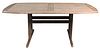 Teak Outdoor Dining Table, (slightly loose), 39" x 72".