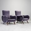 Marco Zanuso (after), pair Lady chairs