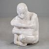 Charles Wells, marble sculpture