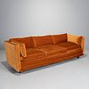 Lewis Mittmann, vintage 3-seat mohair sofa
