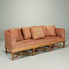 Antique Louis XIV style giltwood canape sofa