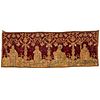 Continental Baroque embroidered altar frontal