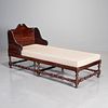 William & Mary carved walnut day bed