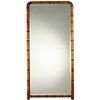 Large Aesthetic Period faux-bamboo pier mirror