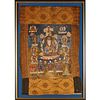 Large antique Tibetan thangka painting