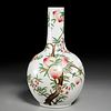 Chinese famille rose peaches vase
