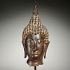 Bronze Sukhothai Buddha head