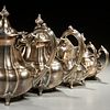 Fisher silver (5) piece coffee and tea service